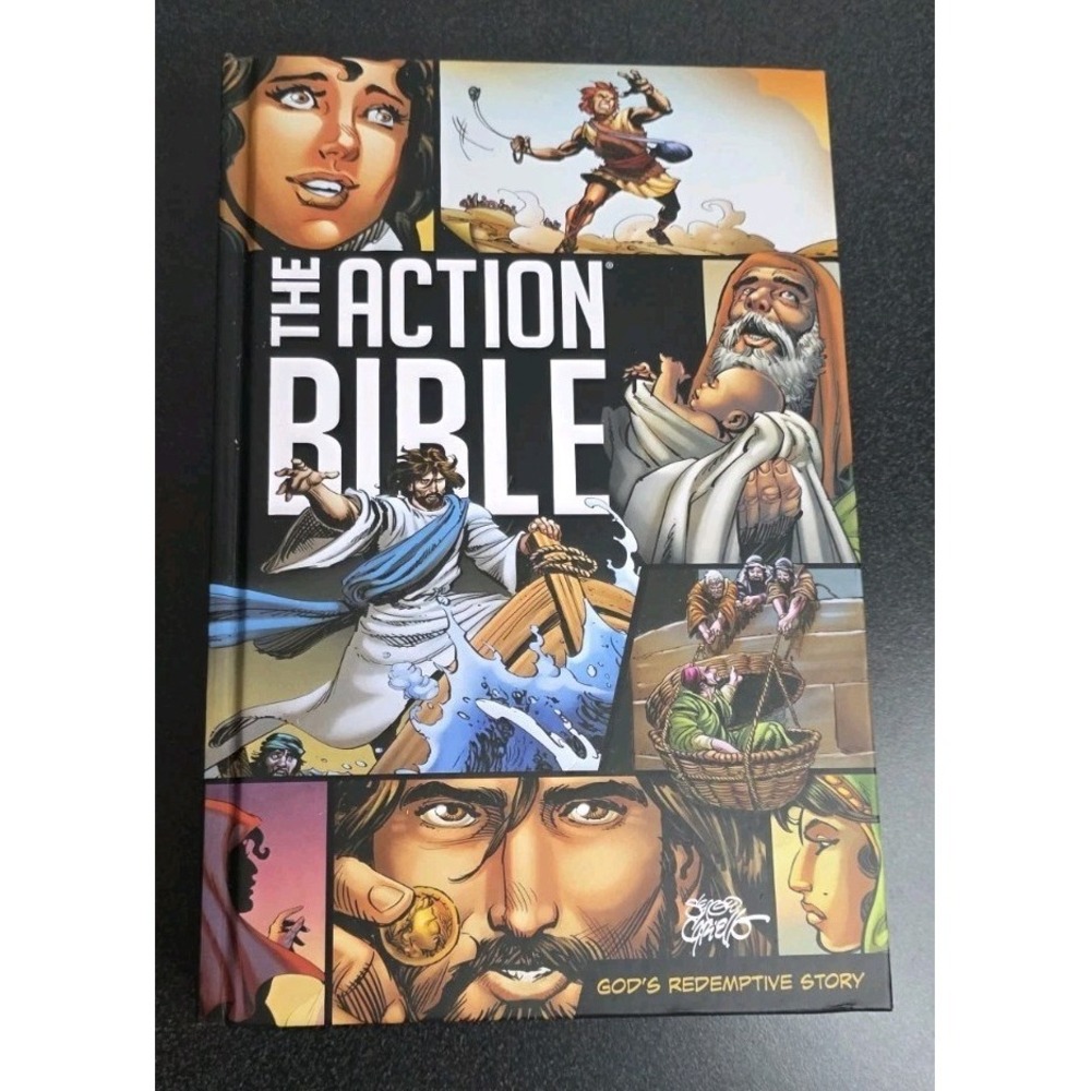 NEW Hard Cover The Action Bible: God's Redemptive Story David Cook Graphic Comic